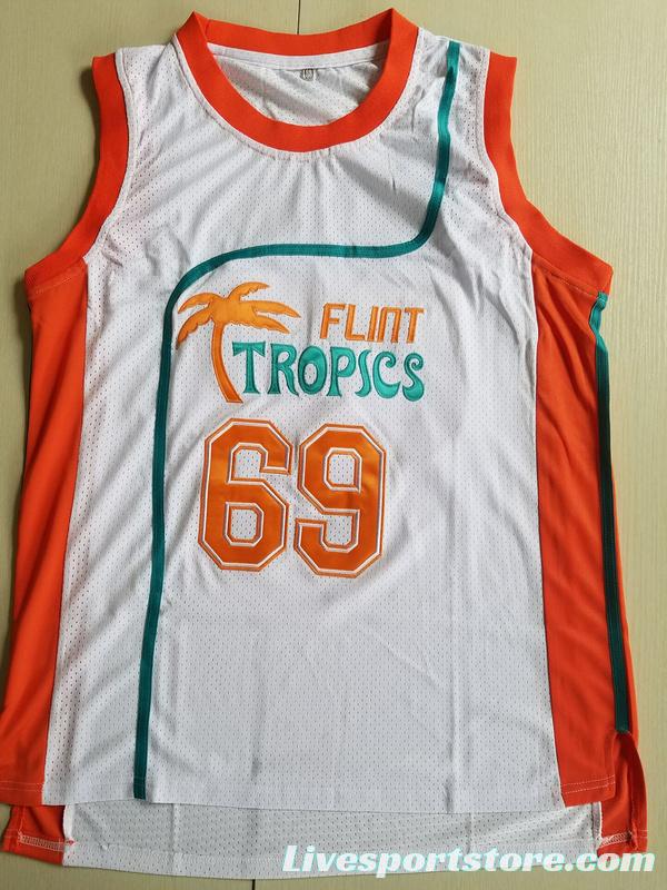 Downtown Funky Stuff Malone Flint Tropics Semi Pro Team Basketball Jersey New