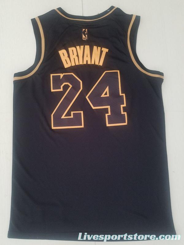 Kobe Bryant 24 Black Golden Edition Jersey