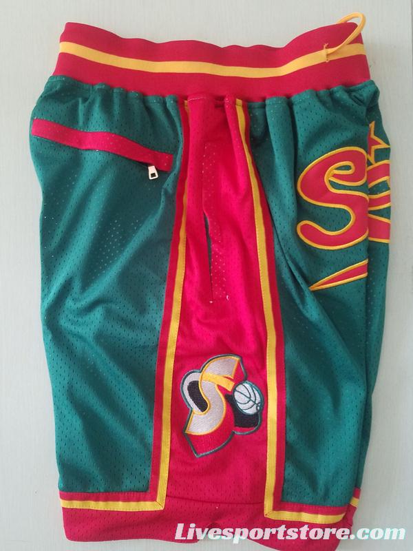 Seattle 1995-96 Throwback Classics Basketball Team Shorts