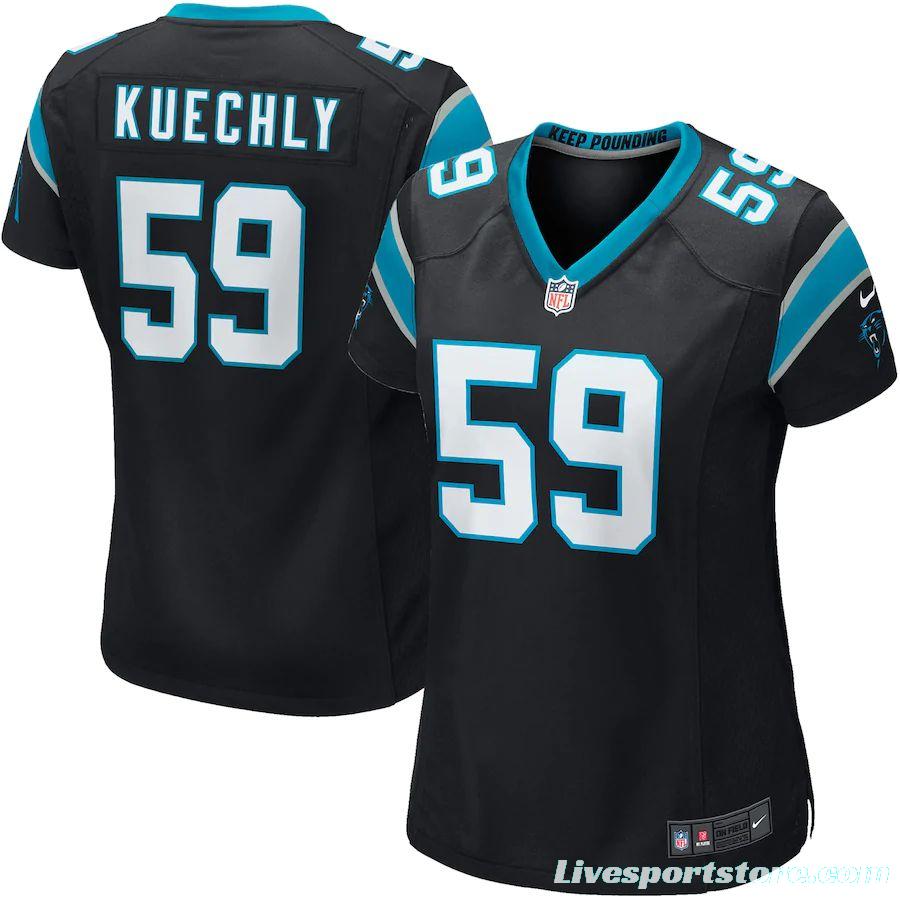 Women's Luke Kuechly Black Player Limited Team Jersey