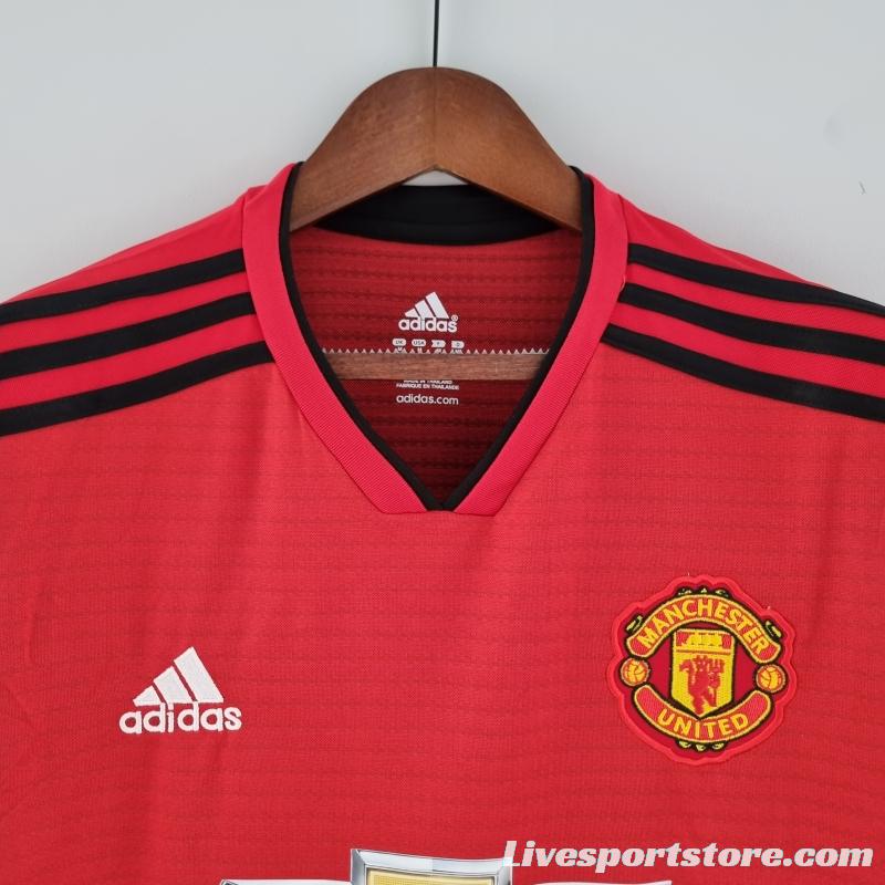 Retro 18/19 Manchester United Home Soccer Jersey