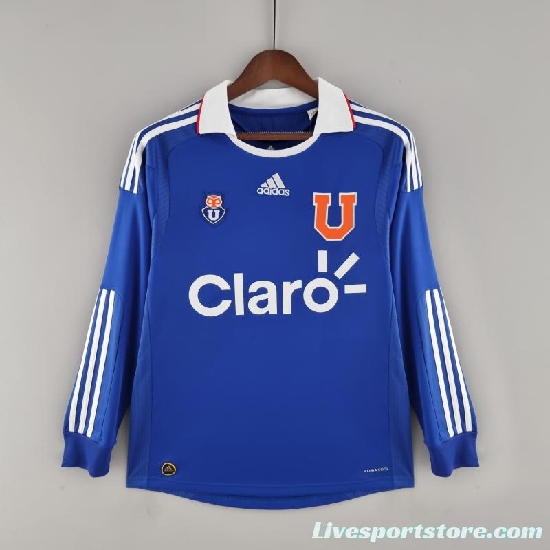 Retro 2011 Long Sleeve Universidad De Chile Home Soccer Jersey