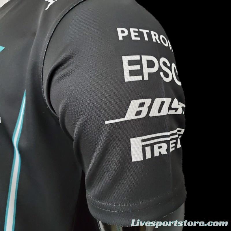 F1 Formula One Racing Suit; 2021 Mercedes Black 