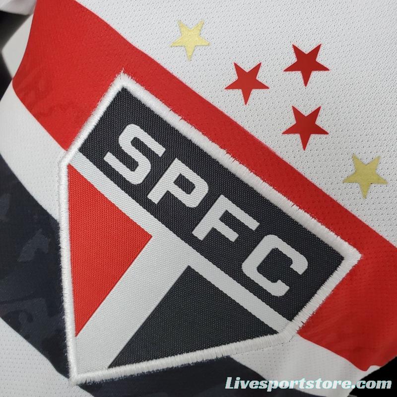 22/23 Kids São Paulo Home Size 16-28 Soccer Jersey