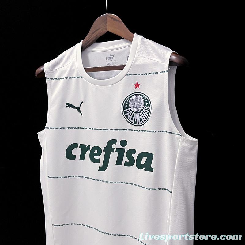 22/23 Vest Palmeiras Away White Soccer Jersey