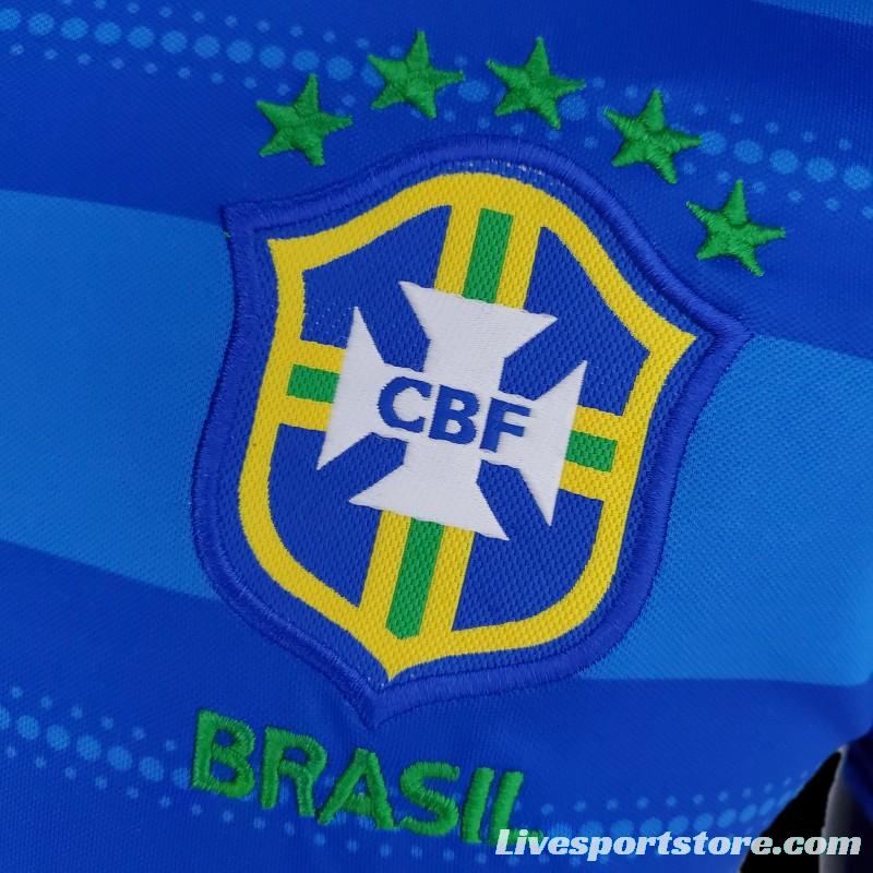 2022 Brazil POLO Blue Stripe