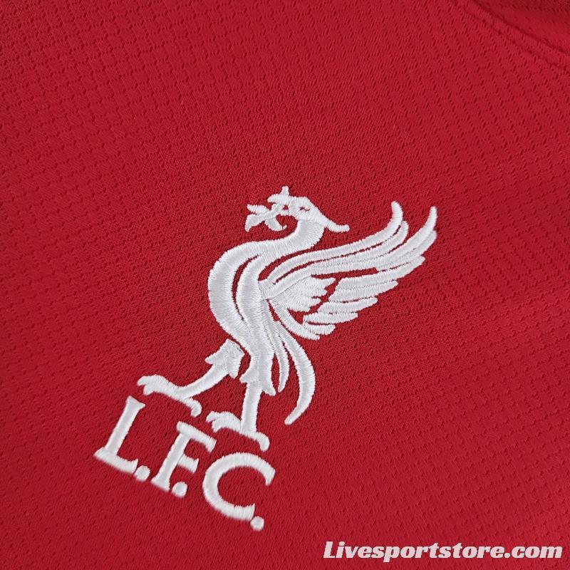 22/23 Long Sleeve Liverpool Home  Soccer Jersey