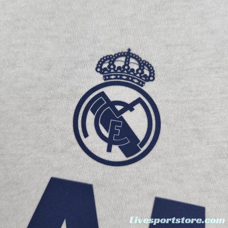 22 23 Real Madrid Mens Campeón 35 T-Shirt Grey  #K000173