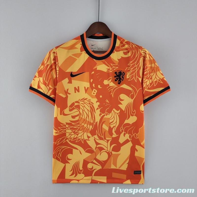 2022 Netherlands Training Jersey Orange