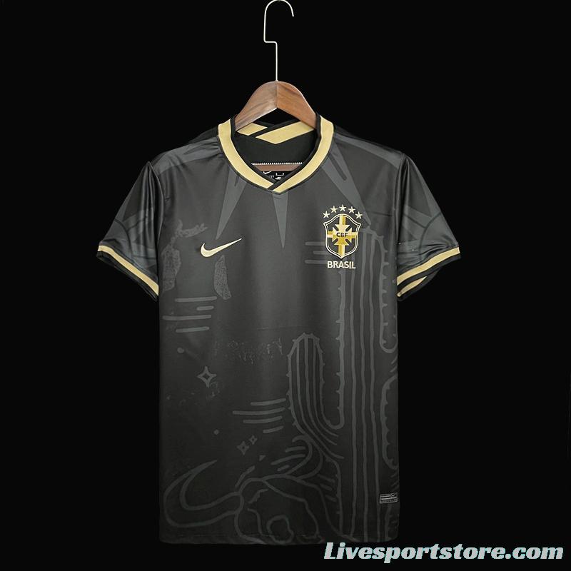 2022 Brazil Away  Soccer Jersey