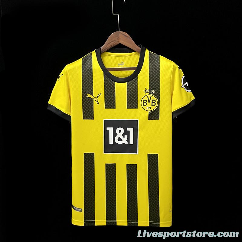 22/23 Dortmund Home  Soccer Jersey