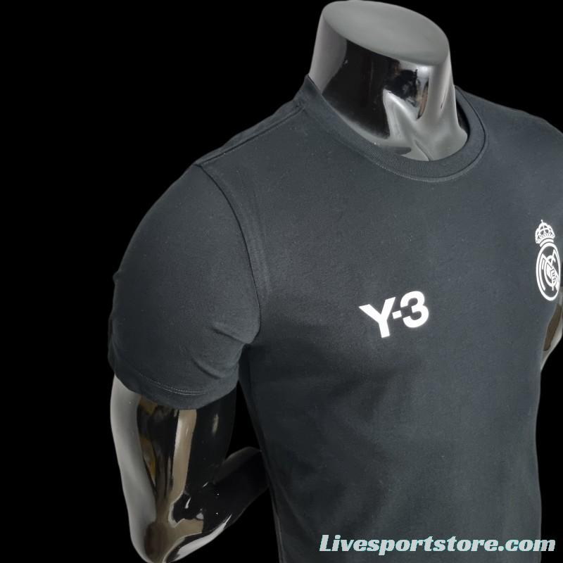 22/23 Real Madrid Y3 Black T-Shirts #0055