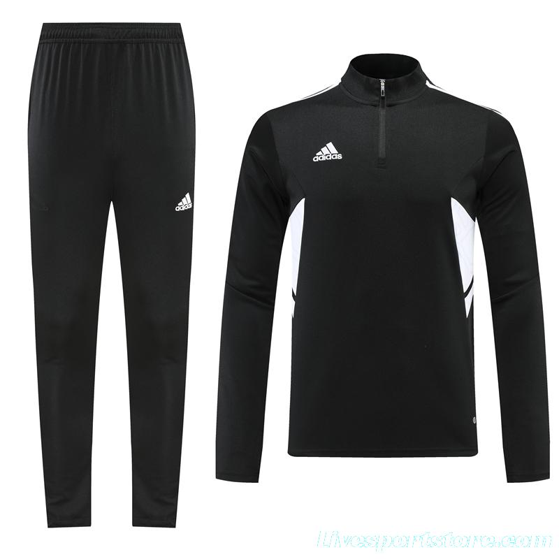 22./23 Adidas Black Half Zipper Tracksuit