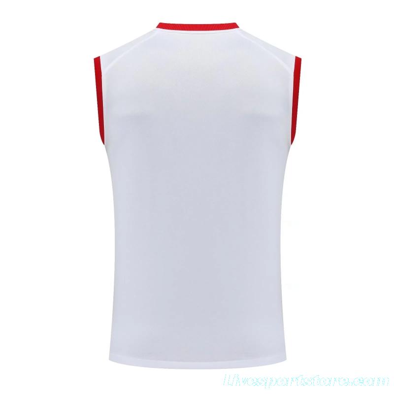 22/23PSG White Special Edition Pre-Game Training Jersey Vest