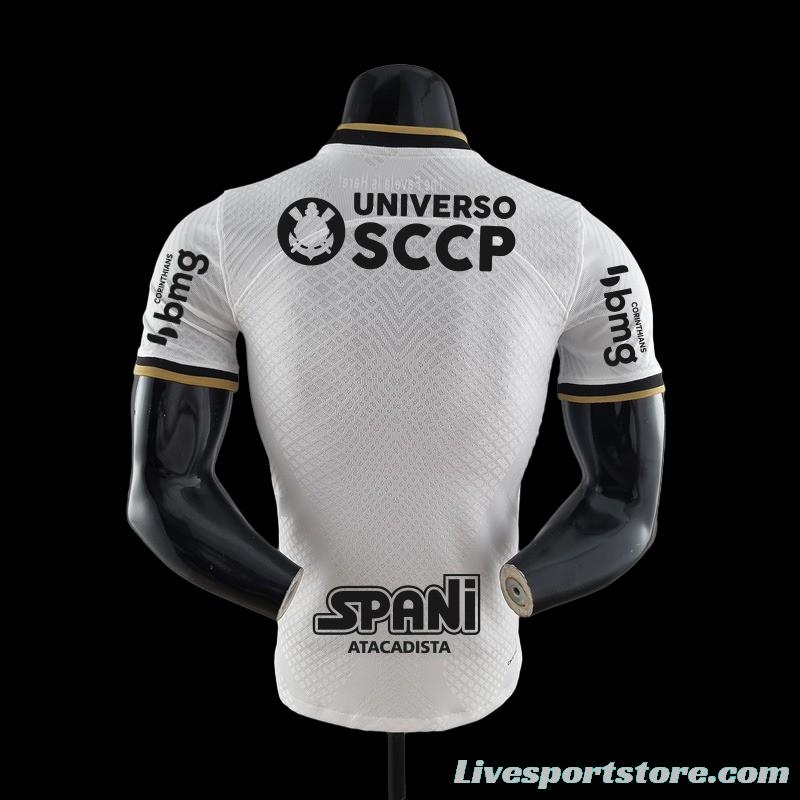 Player Version 22/23 All Sponsors Corinthians Home Soccer Jersey