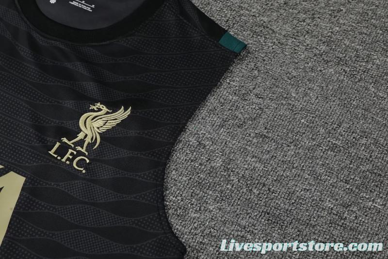 22/23 Liverpool Black Pre-match Training Jersey Vest