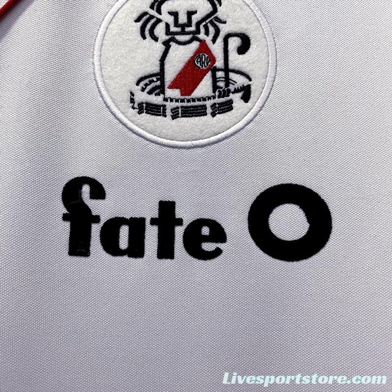 Retro 1986 River Plate Home Soccer Jersey