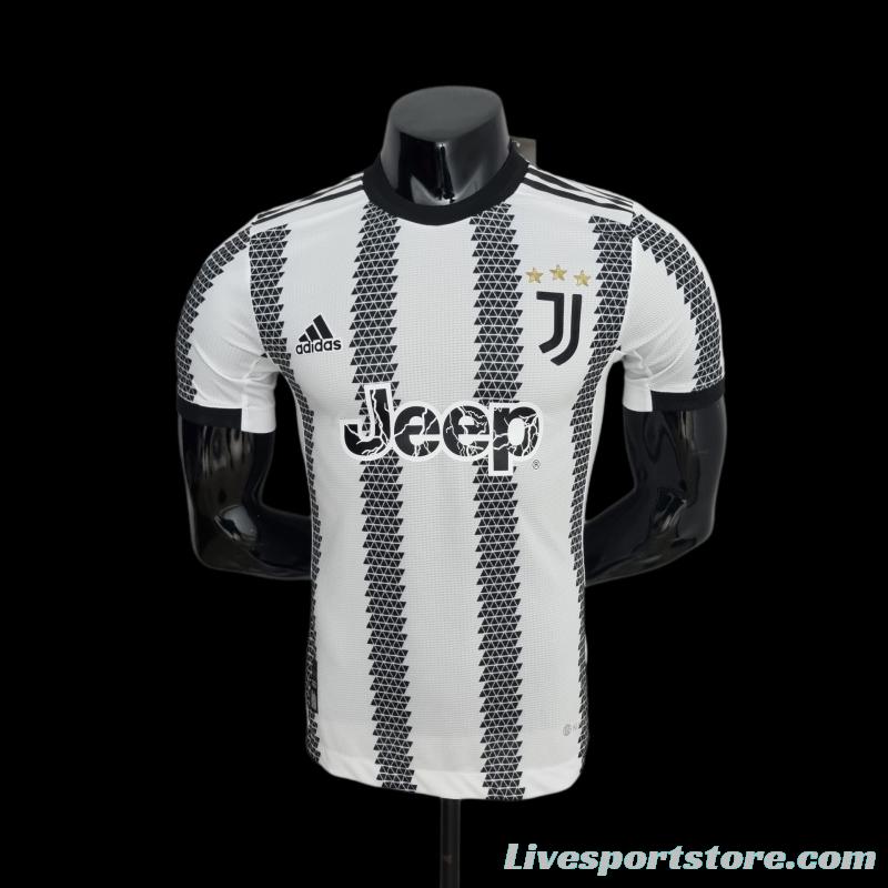 Player Version 22/23 Juventus Home Soccer Jersey