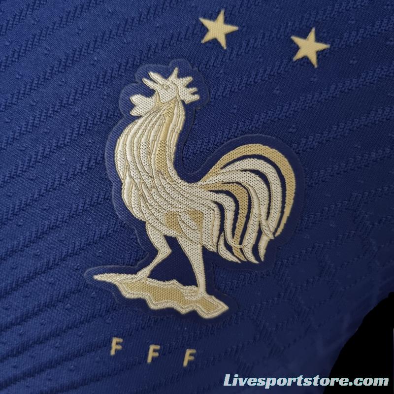 Player Version 2022 France Training Jersey Blue