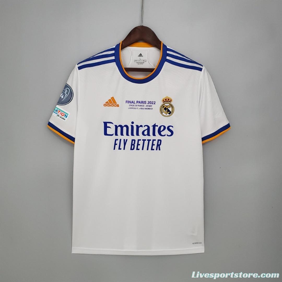 21/22 Real Madrid Final Version Home Soccer Jersey