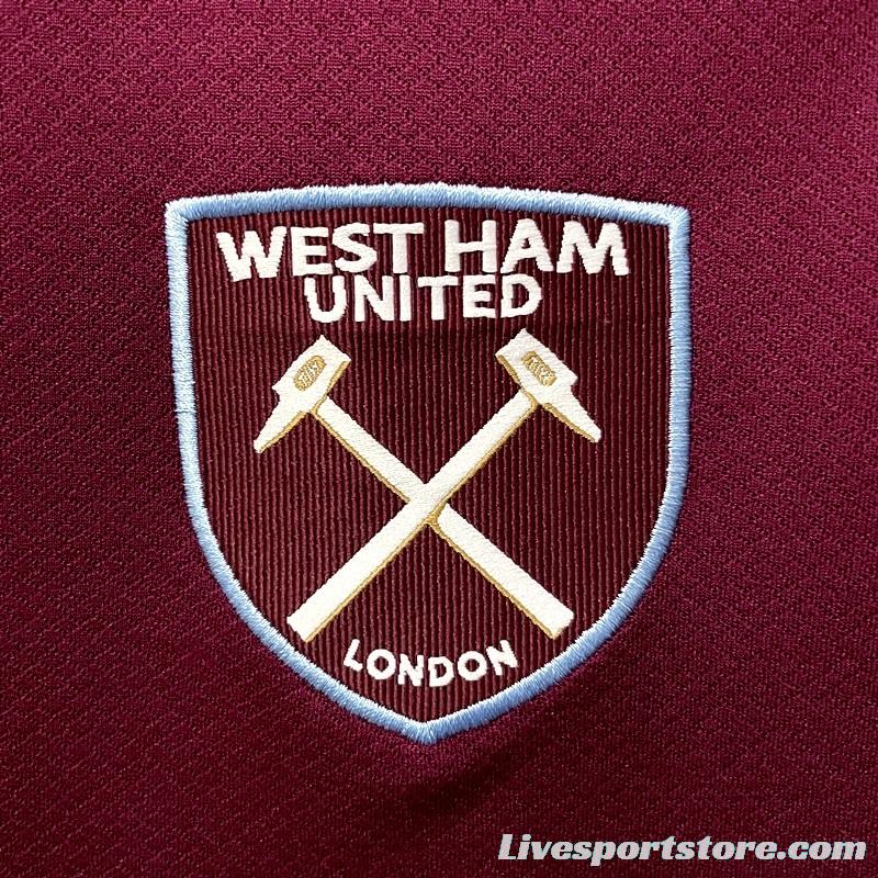 22/23 West Ham Home Soccer Jersey