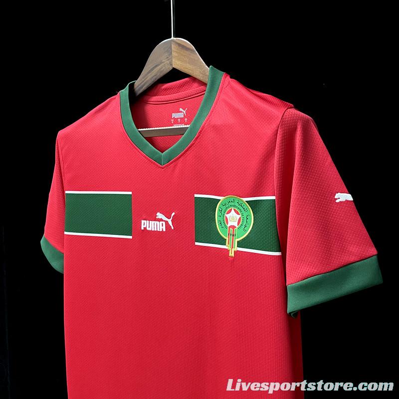 2022 Morocco Home Soccer Jersey