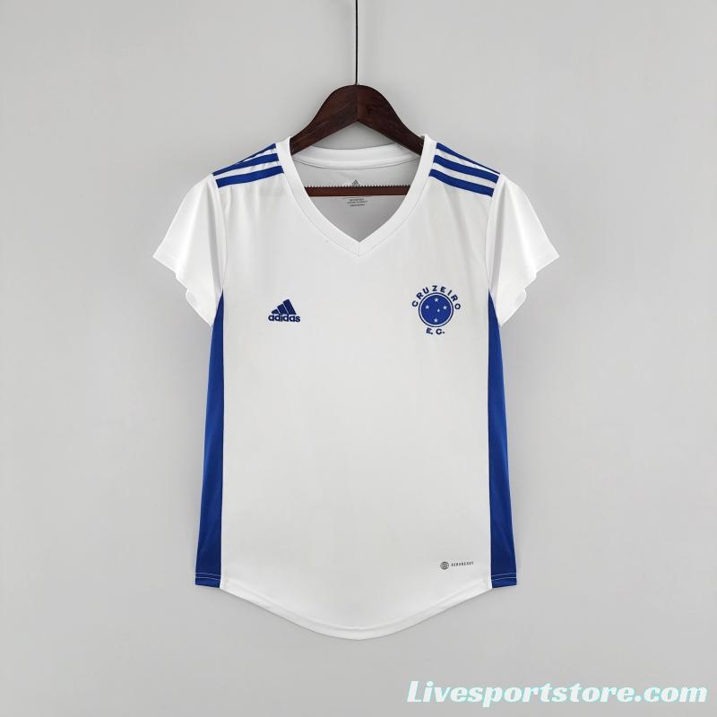 22/23 Women Cruzeiro Away Soccer Jersey