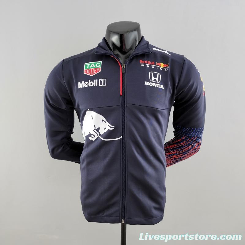 2022 F1 Redbull Full Zipper Hoodie Jacket #0004