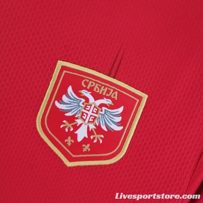 2022 Serbia Home Soccer Jersey