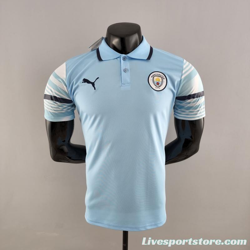 22/23 POLO Manchester City Light Blue Jersey