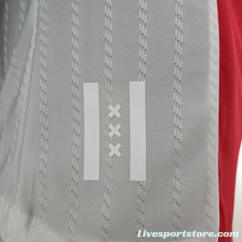 Player Version 22/23 Ajax Home Soccer Jersey