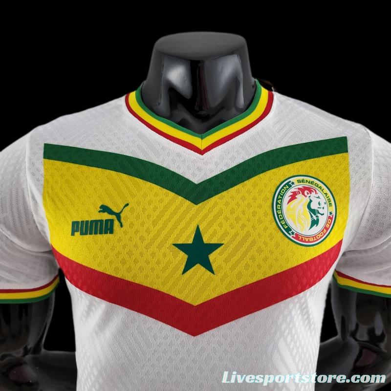 Player Version 2022 Senegal Home Soccer Jersey