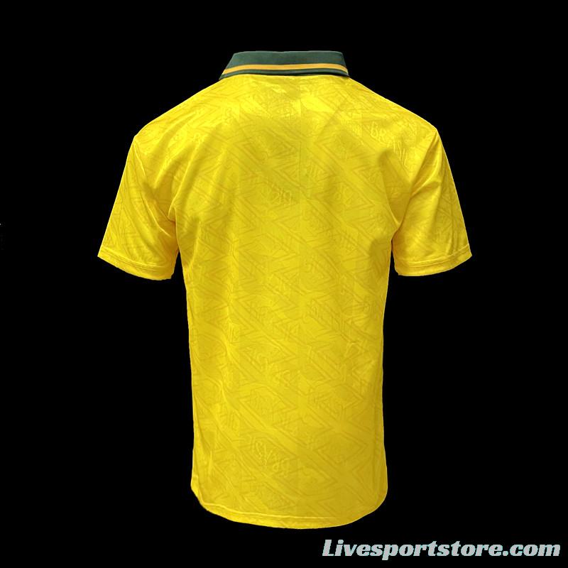 Retro 91/93 Brazil Home Soccer Jersey