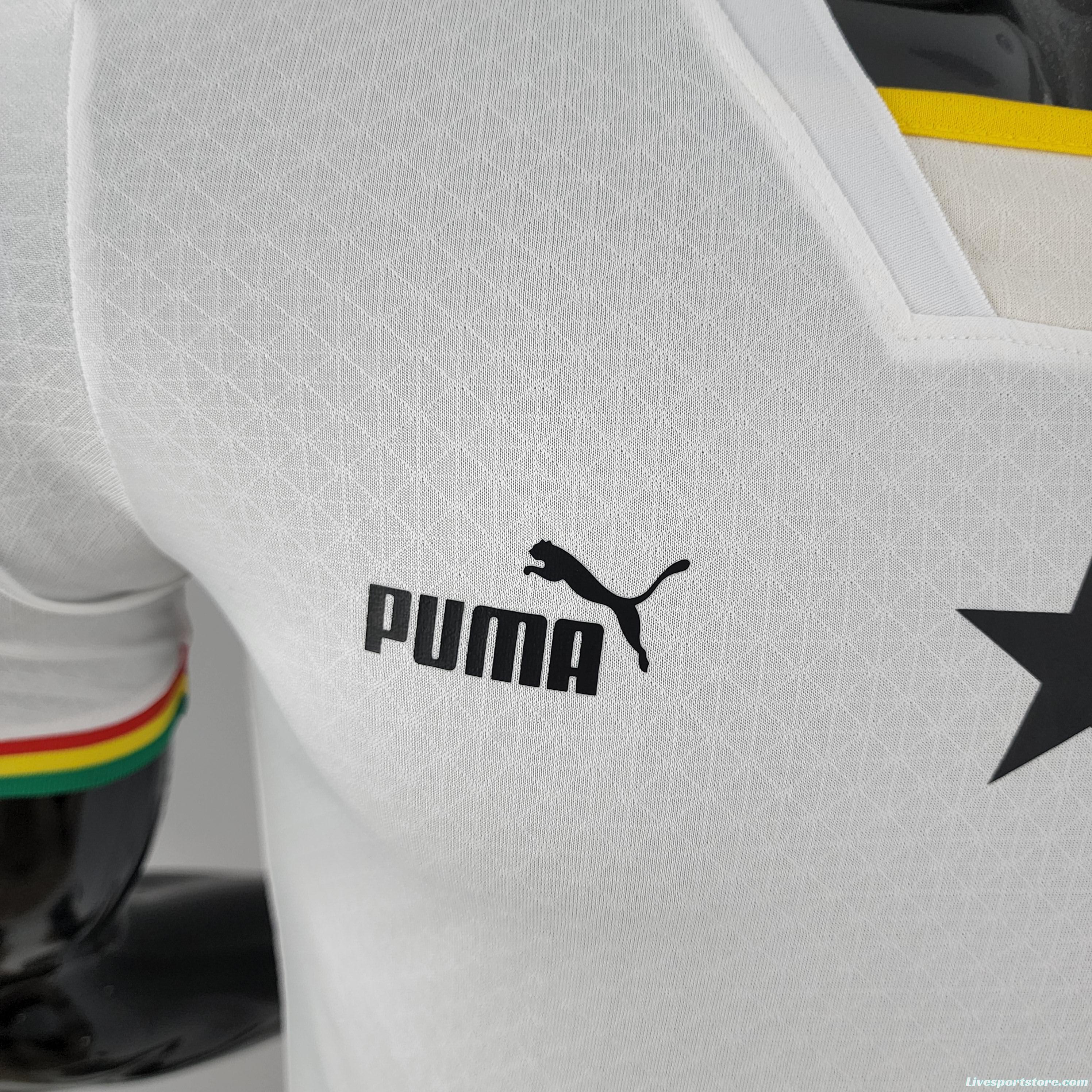 Player Version 2022 Ghana Home Soccer Jersey