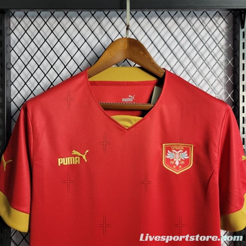 2022 Serbia Home Soccer Jersey