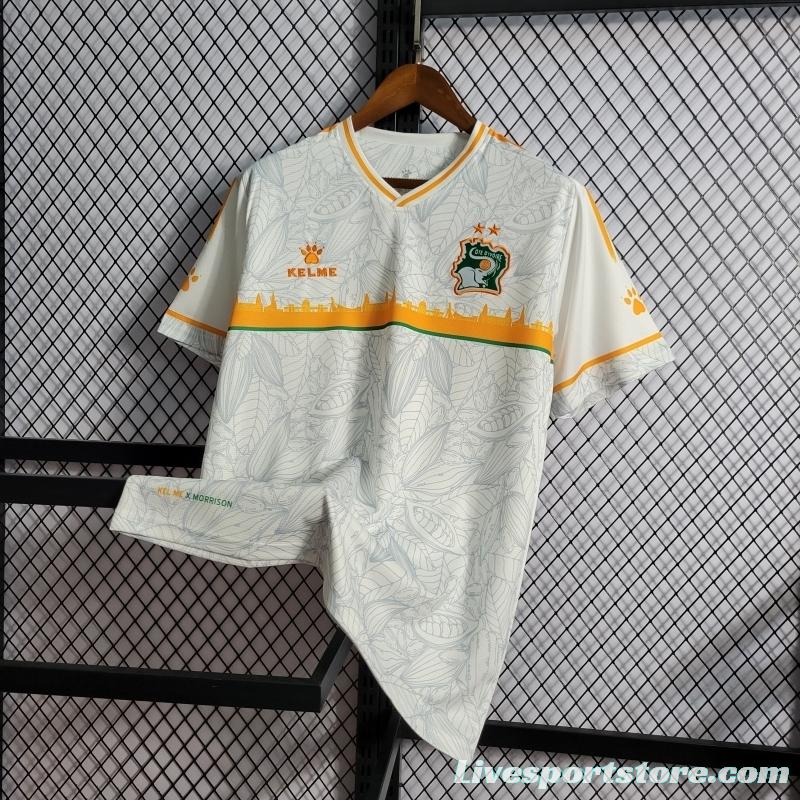 22/23 Ivory Coast White Training Jersey