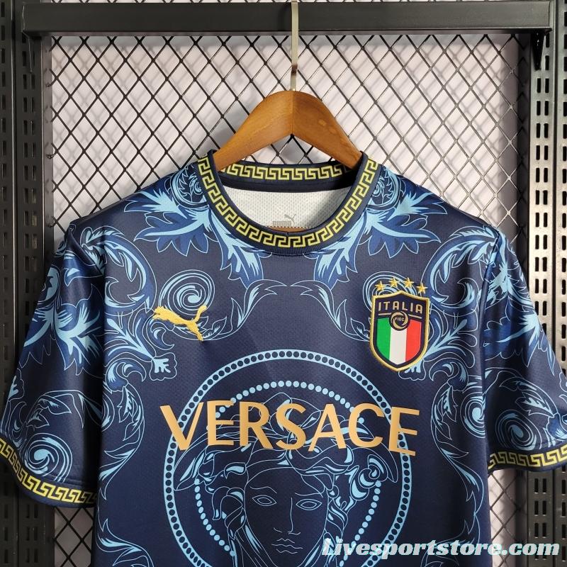 22/23 Italy X Versace Edition Blue Jersey