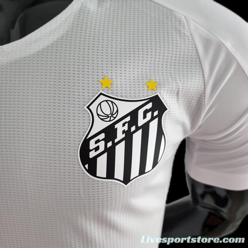 Player Version 22/23 Santos Home Soccer Jersey