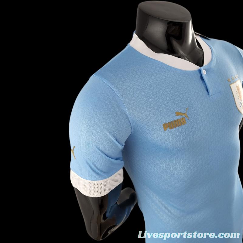 Player Version 2022 Uruguay Home Soccer Jersey