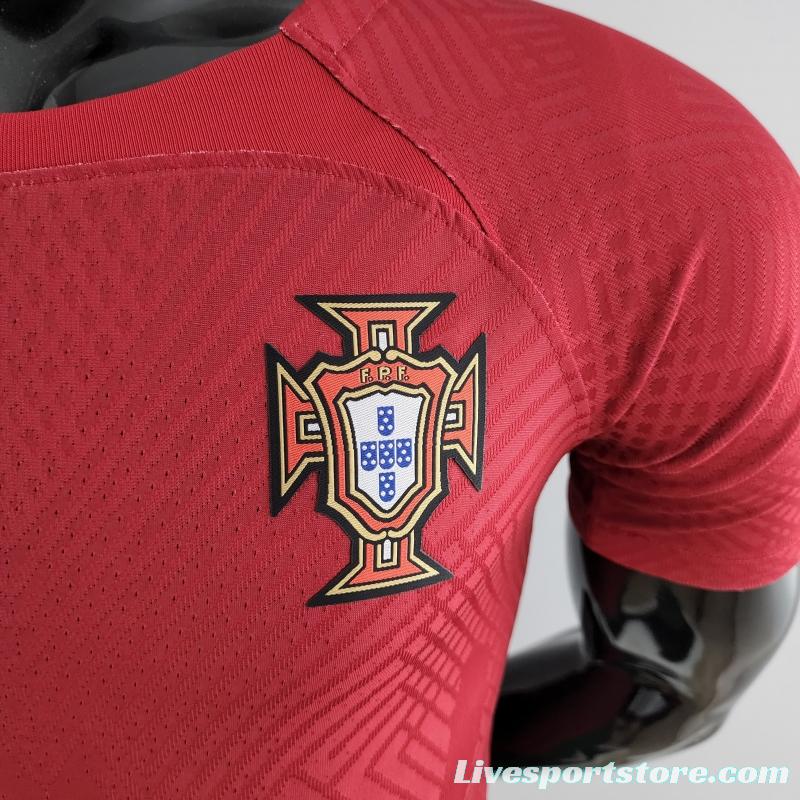 Player Version 2022 Portugal Home Soccer Jersey