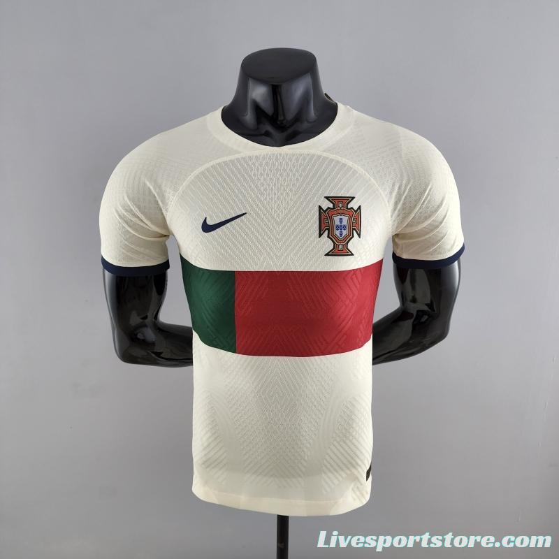 Player Version 2022 Portugal Away Soccer Jersey