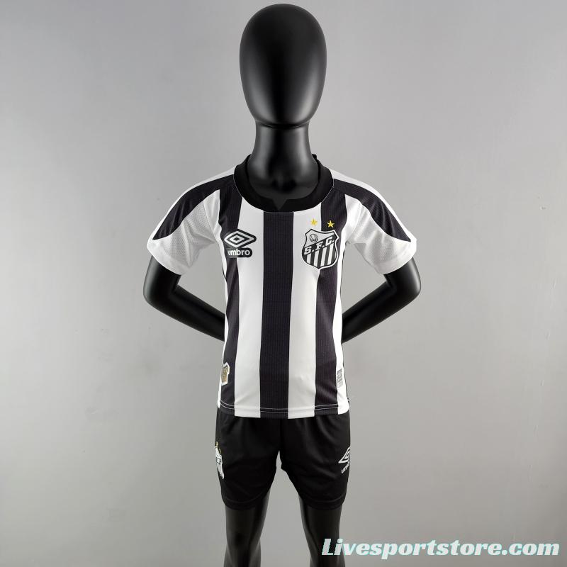 22/23 Santos Kids Kit Away Size 16-28 Soccer Jersey