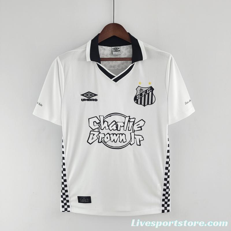 22/23 Santos UMBRO DAYS OF GLORY White Jersey