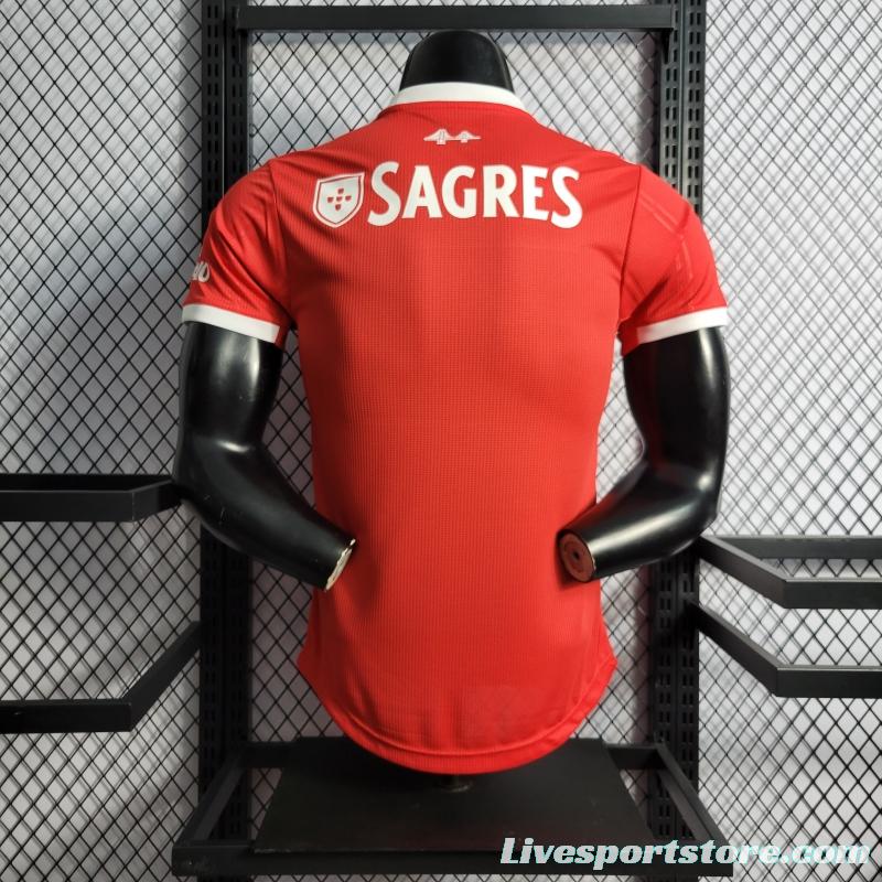 22/23 Player Version Benfica Home Soccer Jersey