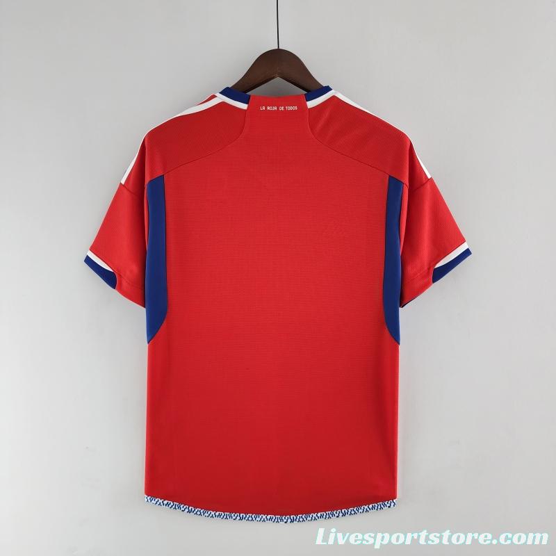 2022 Chile Home Soccer Jersey