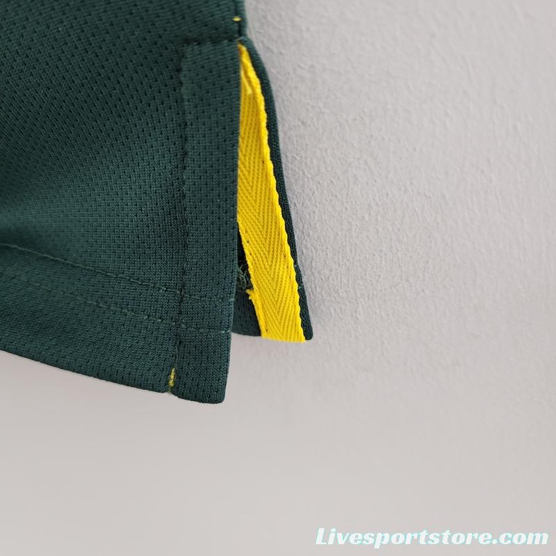 Retro Goalkeeper Brazil 1998 Dark Green Jersey