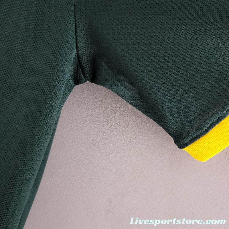 Retro Goalkeeper Brazil 1998 Dark Green Jersey