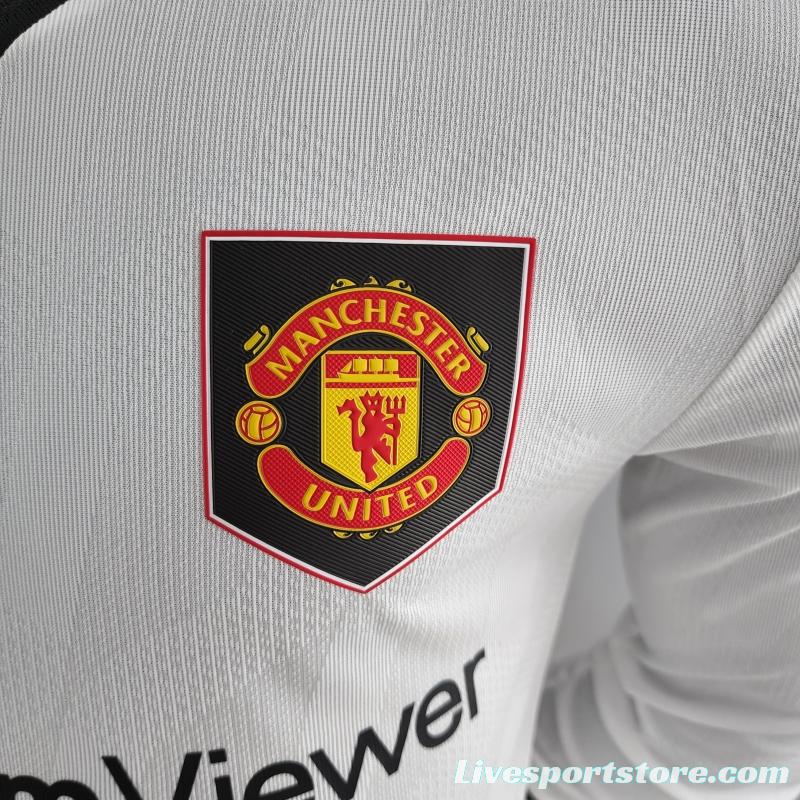 Player Version 22/23 Long Sleeve Manchester United Away Soccer Jersey