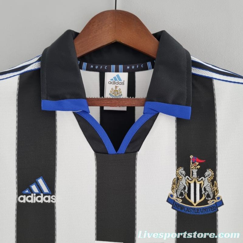 Retro 00/01 Newcastle United Home Soccer Jersey