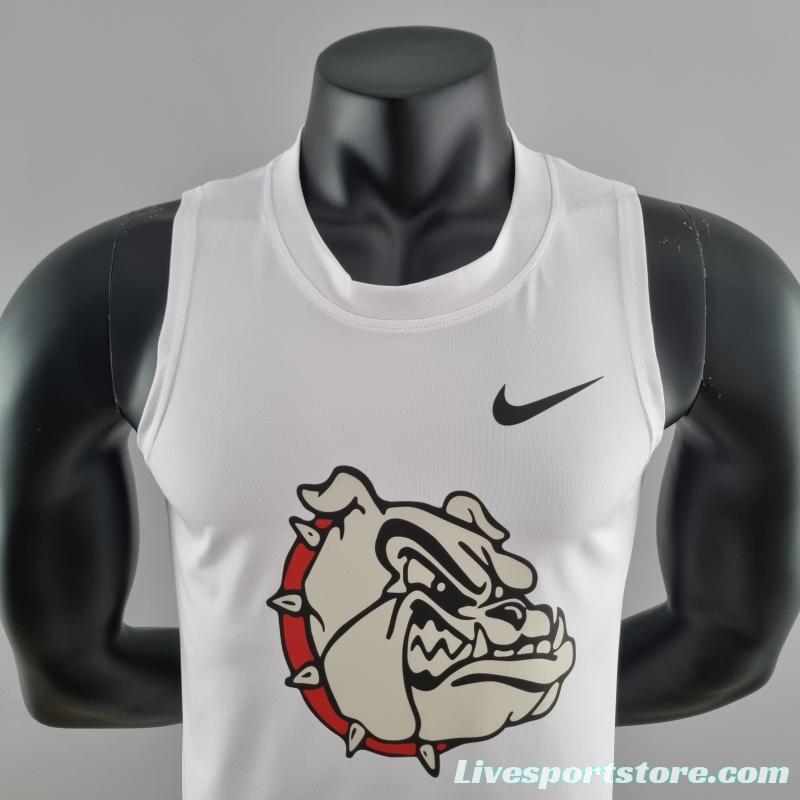 2022 Nike White Vest Shirts "Dog Logo "#K000192